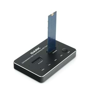 Dark M.2 NVMe, M2 SATA SSD Klon Destekli Disk İstasyonu DK-AC-DSDM2C