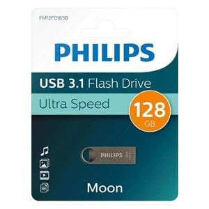 Philips USB 3.1 128GB Moon Uzay Grisi Flash Bellek