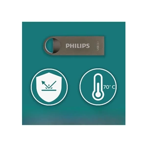 Philips USB 3.1 128GB Moon Uzay Grisi Flash Bellek