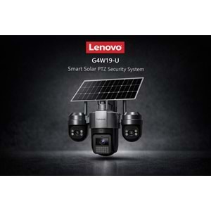 Lenovo G4W19-U 9MP (W14CZU) 4G Solar Güvenlik Kamerası 3 Lensli PTZ Gece Görüşlü