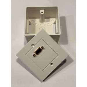 Uptech vga duvar prizi sıva üstü poşetli