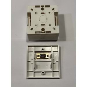 Uptech vga duvar prizi sıva üstü poşetli