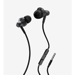 LinkTech H675 Siyah Premium Metal Süper Bas Silikonlu Kulak İçi 3.5mm AUX Kablolu Kulaklık