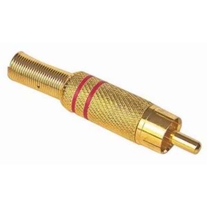 NBTech RCA Erkek Tos Jak Fiş Metal 1. Kalite ( 1 Adet)