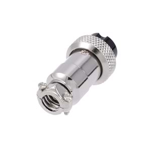 NBTech NB-3P UPTECH 3 Pin Mini Mikrofon Dişi Konnektör, 16mm 3P 7A 250V GX16-3 Su Geçirmez Dişi Tel Panel