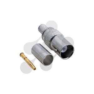 UPTECH BNC Dişi Sıkmalı Konnektör - RG6 (1 Adet)