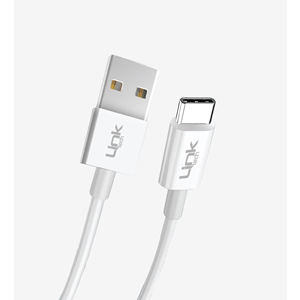 LinkTech K564 Beyaz Strong 30cm 2.4A Type-C PowerBank Şarj Kablosu
