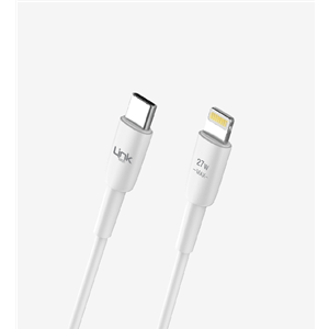 LinkTech K603 Safe Fast 1m 20W Type-C Lightning PD Şarj Kablosu