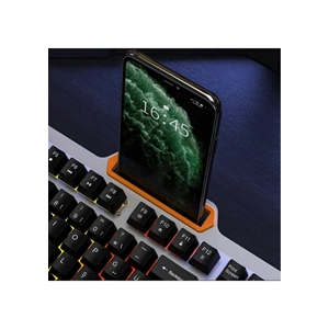 Lenovo Lecoo KB123 Membrane Switch Kablolu Oyuncu Klavyesi - Rainbow Efektli - Siyah