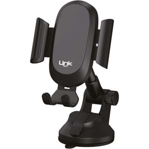 LinkTech H766 Premium Ayarlanabilir Vantuzlu Otomatik Araç Telefon Tutucu