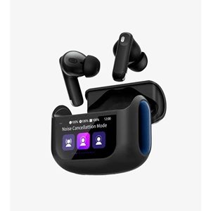 Linktech TW45 Premium Dokunmatik LED Ekranlı ANC TWS Bluetooth 5.4 Kulak İçi Kablosuz Kulaklık USB-C Siyah