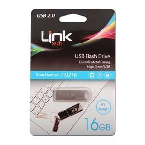 Linktech Ultra LUF-U216 16GB Metal USB 2.0 Flash Bellek Dayanıklı Taşınabilir USB Bellek
