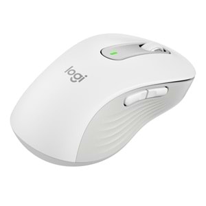 Logitech M650L Beyaz Signature Sessiz Büyük Boy Sol El Optik Kablosuz Mouse 910-006240