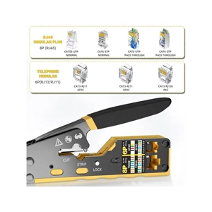 NBTech NB-379S CAT7 Yeni Nesil Sıkma Pensesi RG11 RG45 RG6 Cat5 Cat6 Cat7 Network Cat7 Pense