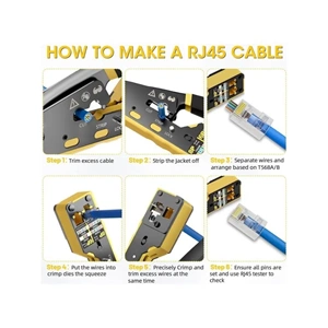 NBTech NB-379S CAT7 Yeni Nesil Sıkma Pensesi RG11 RG45 RG6 Cat5 Cat6 Cat7 Network Cat7 Pense