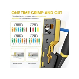 NBTech NB-379S CAT7 Yeni Nesil Sıkma Pensesi RG11 RG45 RG6 Cat5 Cat6 Cat7 Network Cat7 Pense