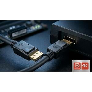 NBTech NB-3810 10 Metre DisplayPort 1.2 Kablo 4K 60Hz 1080p 240Hz Altın Uçlu