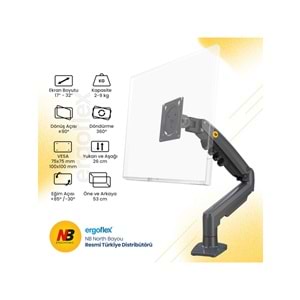 NB North Bayou NB-F80 1 Adet Monitör Takılabilen 17