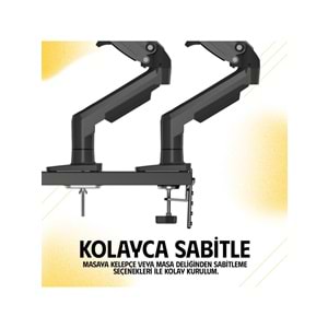 NB North Bayou NB-F80 1 Adet Monitör Takılabilen 17