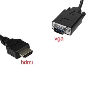 NBTech NB-HVS40 HDMI to VGA 1.8m Sessiz Çevirici Kablo