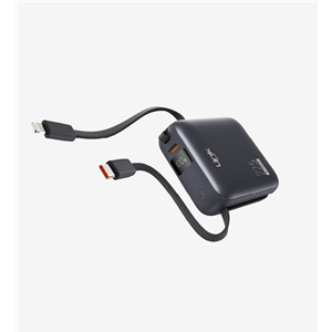 LinkTech PD22 Premium Hızlı Şarj 22.5W Dahili Kablolu 10.000 mAh Powerbank GRİ