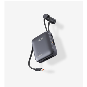 LinkTech PD22 Premium Hızlı Şarj 22.5W Dahili Kablolu 10.000 mAh Powerbank GRİ