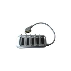 Swat scart To 5x scart çoklayıcı 0,5 Metre Gri