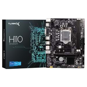 Turbox H110 D3 Intel H110 LGA1151 DDR3 USB 3.0 M.2 HDMI VGA mATX Anakart