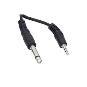 NBTech NB-0011 Gitar, Anfi, Telefon 6.3 mm Mono - 3.5 mm Stereo Kablo 1,5 Metre