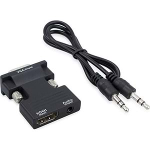 NBTech NB-1245S HDMI to VGA Ses Destekli Dönüştürücü Adaptör