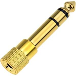 NBTech NB-4458 6.3 mm Erkek To 3.5 mm Dişi Çevirici Dönüştürücü Jack Adaptörü