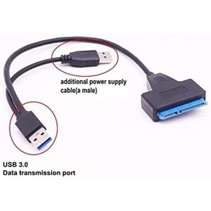 NBTech NB-5142 USB3.0 2.5 inç notebook Diski, 3.5 inç PC diski USB3.0 Çevirici, Sata Harddisk USB çevirici Kablo