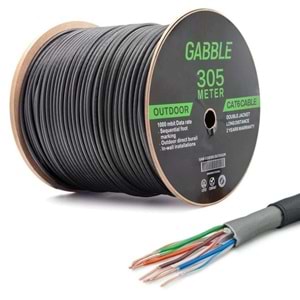 NBTech NB-CAT500 Cat6 Dış Cephe Network Kablosu 305 Metre 0.50mm UTP Ethernet Kablo