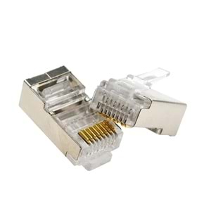 NBTech NB-CAT660 Metal Cat6 Jak, RJ45 Metal Konnektör, Cat6 Plug Metal 100 lü Paket