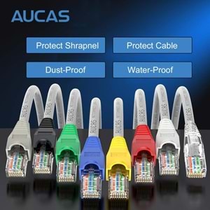 NBTech Nb-CAT7100 Cat7 RJ45 Koruma Kılıfı CAT7 Cover Gri 100 Adet