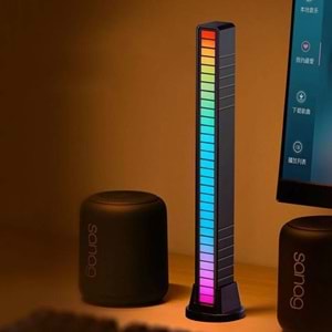 PrimeX PX-RGB08 RGB Ses Algılayıcı, Rgb Müzik Ses Ritim Işığı, Araba Ev Ses Led Ritim Şerit Işığı, Çoklu Mod RGB ses Algılayıcı