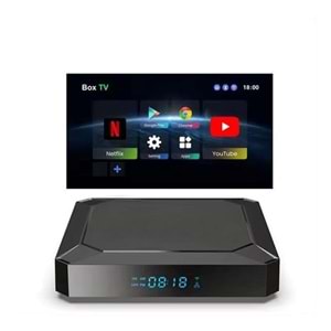 NBTech NB-SB3 SHOAMİ 4K Android box, 4GB Ram 64GB Hafıza Smart TV Çevirici, Android TV Box, (4K, HDR10+ HEVC, 2xUSB, RJ45, Optik Ses, MSC, 2.5 + 5G Wifi)