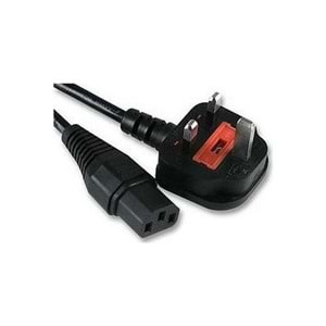NBTech NB-UK15 Amerikan Power Kablo, UK power kablosu 1.5 Metre, PSU Power Kablo Uk