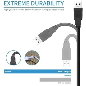 NBTech NB-USB05 0.5 Metre USB to USB Kablo, Notebook Soğutucu Kablosu, Kısa Usb Kablo