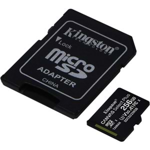Kingston Canvas Select Plus SDCS2/256GB Class 10 U3 A1 V30 256 GB Micro SD Kart