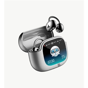 LinkTech TW50 Premium Gri Dokunmatik Ekran AI Destekli TWS Bluetooth 6.0 Kablosuz Kulaklık
