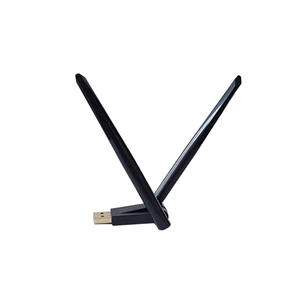 TRIO W136 300 Mbps Kablosuz Wifi Adaptör, Çift Antenli Wifi Adaptör , Wifi Dongle (Win10/11 Tak Çalıştır)