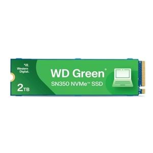 Wd Green Sn350 2TB 3200-3000MB M.2 NVMe SSD WDS200T3G0C