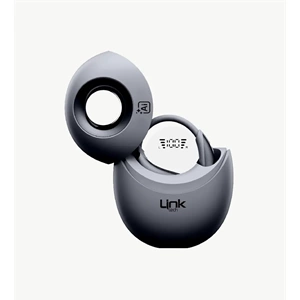 LinkTech X166 Gray Açık Kulak Tasarım AI Dijital Ekranlı Bluetooth 6.0 Kablosuz Kulaklık