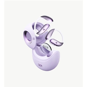 LinkTech X166 Purple Açık Kulak Tasarım AI Dijital Ekranlı Bluetooth 6.0 Kablosuz Kulaklık