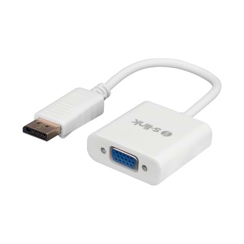 S-link SL-DS585 DisplayPort to VGA 10cm Görüntü Dönüştürücü Adaptör