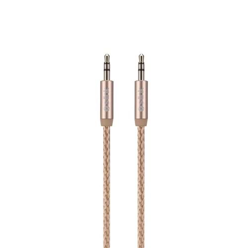 S-link Swapp SW-C1 1m Stereo 3.5 to 3.5 Gold Stereo Kablo
