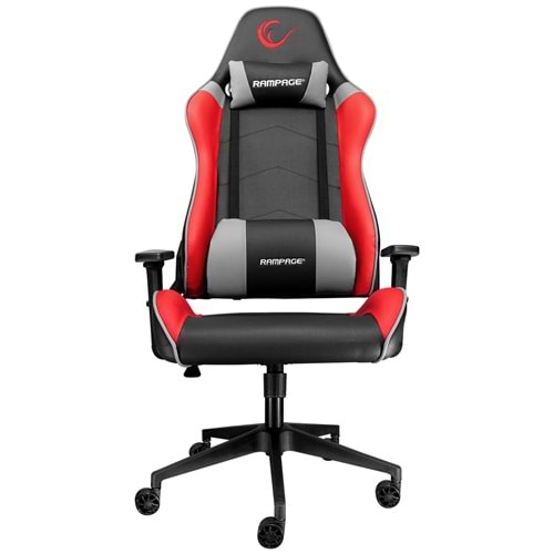 Rampage KL-R77 3D Kol,Tam Dökme Süngerli Siyah/Kırmızı Oyuncu Koltuğu (OUTLET)