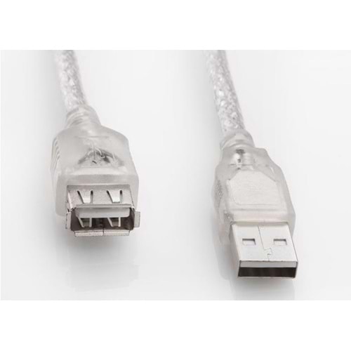 S-link SL-AF2003 Usb2.0 3m Şeffaf Uzatma Kablo