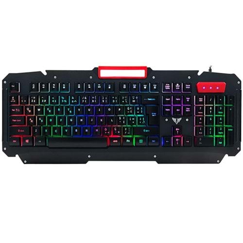 Everest KB-R800 METAFOR USB Gökkuşağı Aydınlatmalı Q Metal Yüzey Gaming Oyuncu Klavyesi